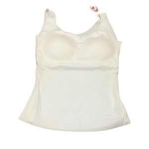 NWT Neiwai Ivory Barely Zero Soft Cup Wide Strap Lycra Camisole One Size Reg $48